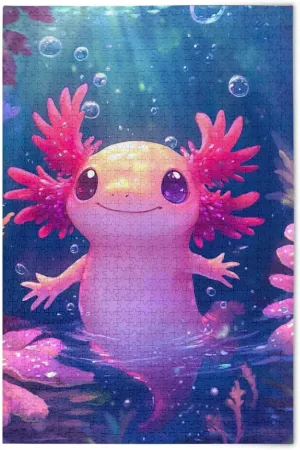 Puzzles for Adults 1000 Piece Cute Axolotl Jigsaw Puzzles Kids Game Toys Gift Home Decor 202b6523