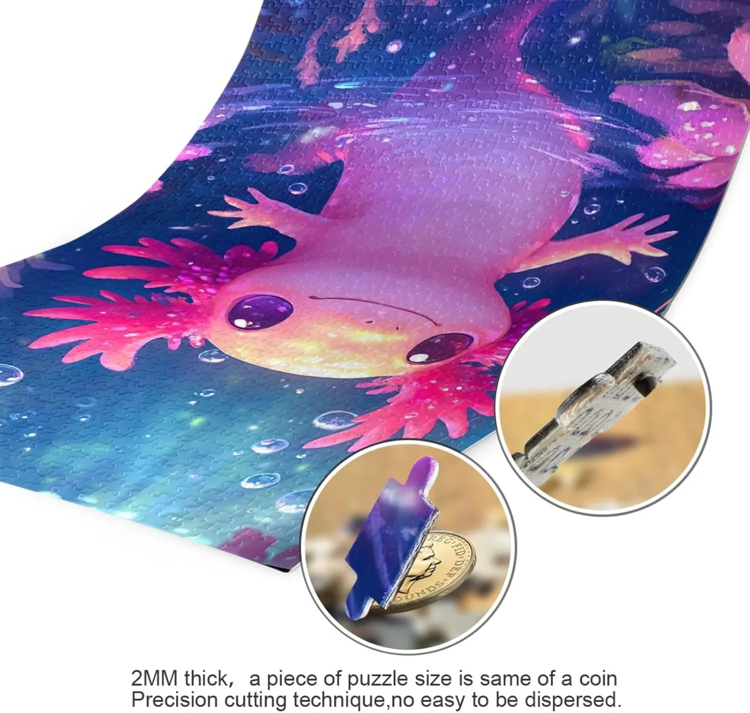 Puzzles for Adults 1000 Piece Cute Axolotl Jigsaw Puzzles Kids Game Toys Gift Home Decor 202b6523