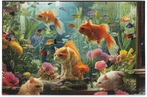 Puzzles for Adults 1000 Piece Cute Cats Fish Tank Jigsaw Puzzles Kids Game Toys Gift Home Decor 202a6345