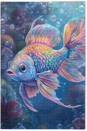 Puzzles for Adults 1000 Piece Cute Fish Color Jigsaw Puzzles Kids Game Toys Gift Home Decor 202b8719