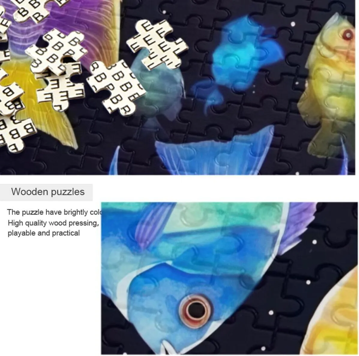 Puzzles for Adults 500 Piece Cute Whale Fish Jigsaw Puzzles Kids Toy Game Gift 202A2623