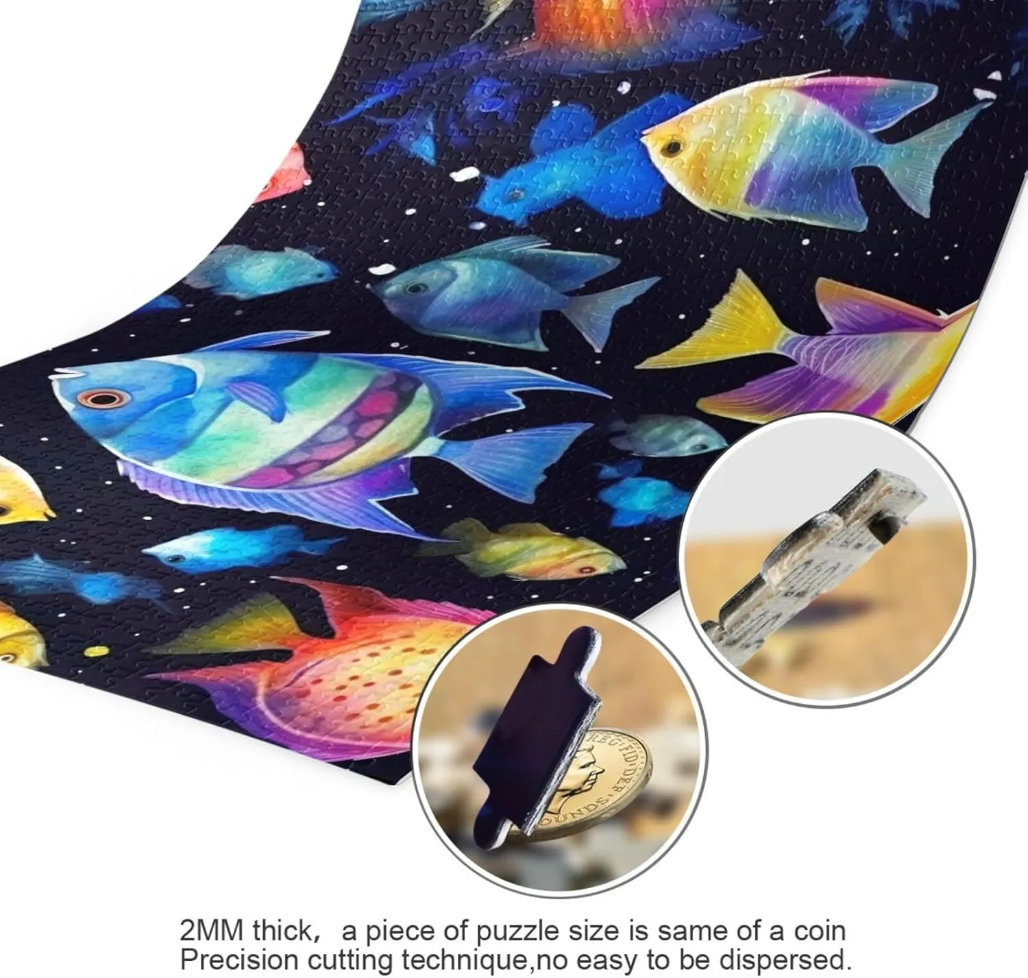 Puzzles for Adults 500 Piece Cute Whale Fish Jigsaw Puzzles Kids Toy Game Gift 202A2623