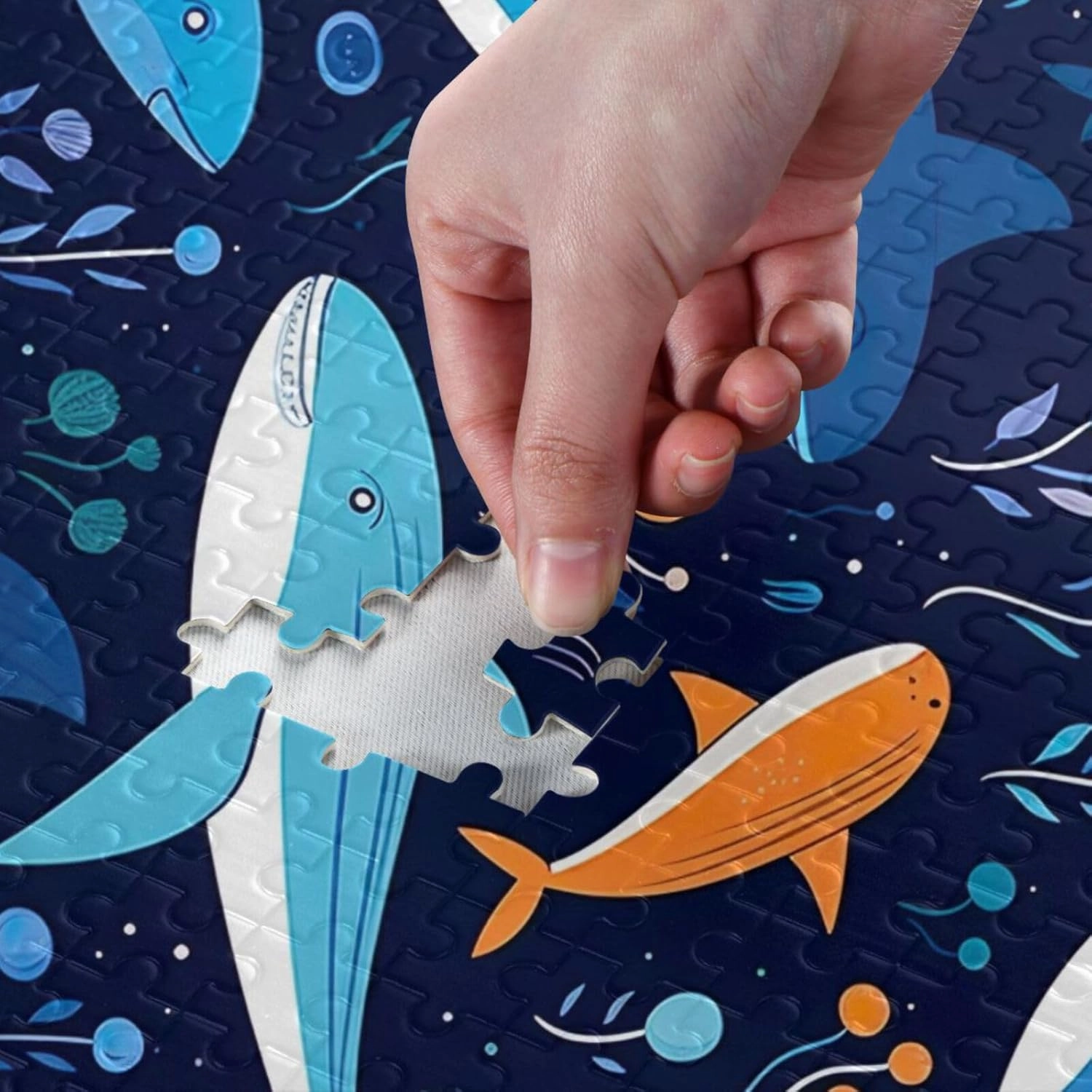 Puzzles for Adults 500 Piece Cute Whale Fish Jigsaw Puzzles Kids Toy Game Gift 202A2629
