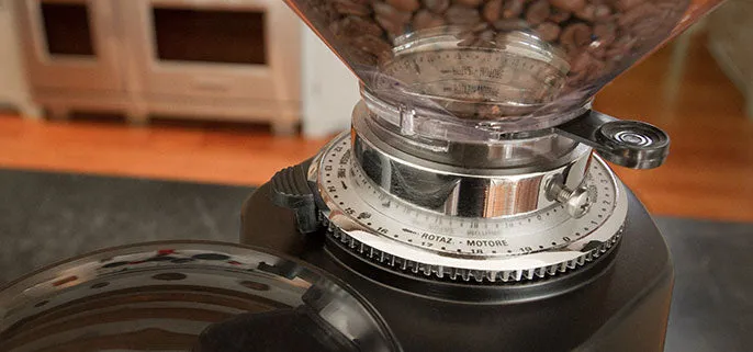 Quamar M80 Dosing Espresso Grinder in Black