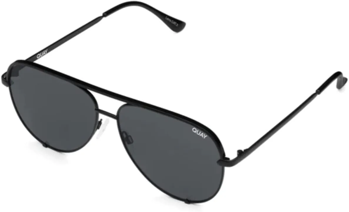 Quay - Sunglasses for Men & Women, Aviator Lenses with UV Protection, Oversized Sunglasses (High Key Large)