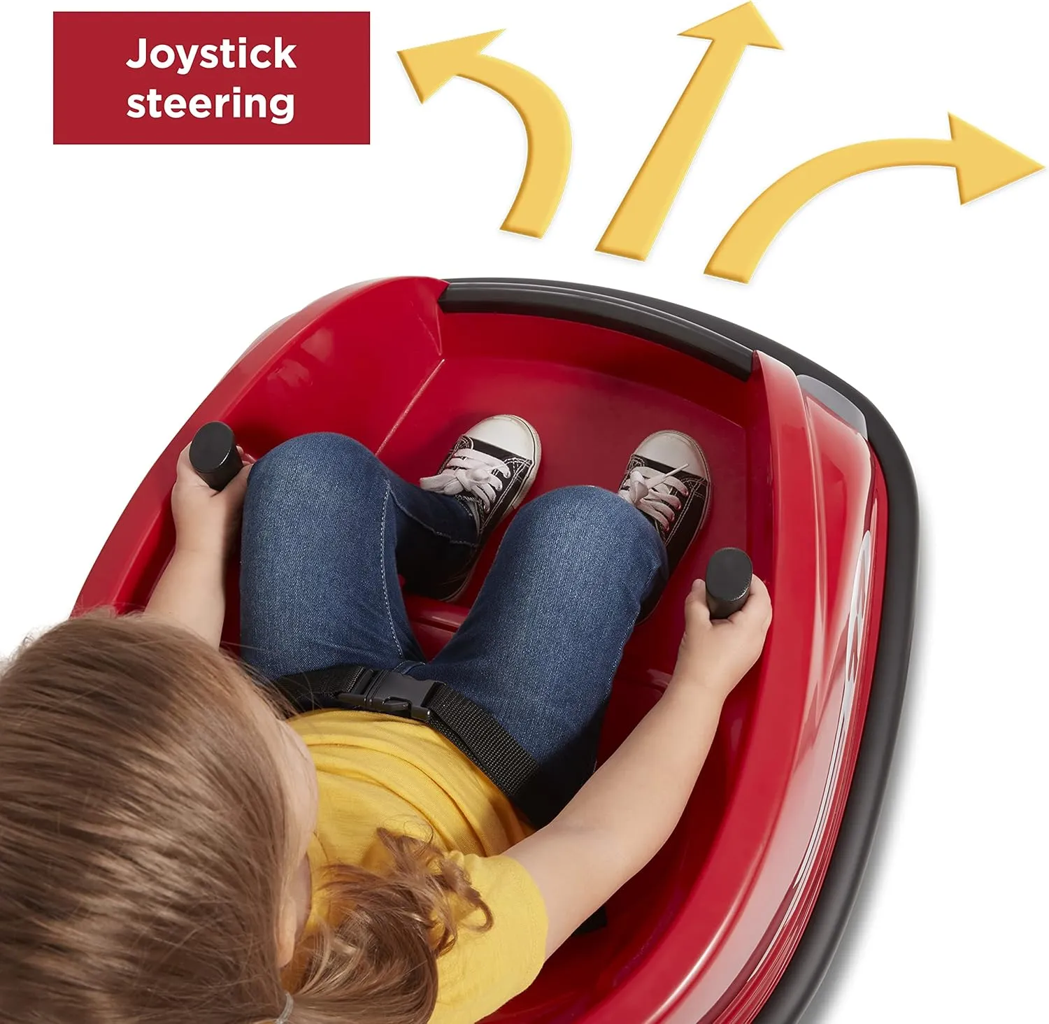 Radio Flyer 6V Battery Powered Bumper Car, Electric Ride On with Remote, Toddler Ride On Toy for Ages 1.5  Years