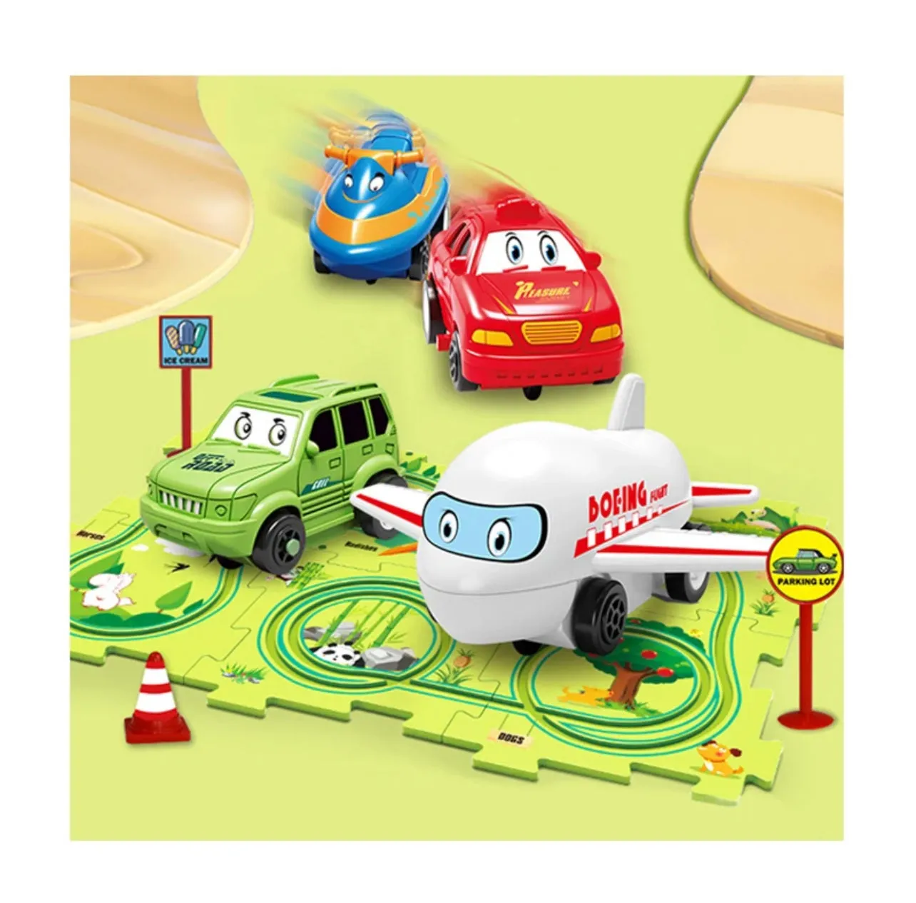 Rail Car Puzzle - Electric
