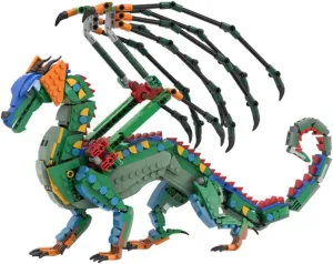 Rain Wing Dragon Glory Building Blocks Set for Adults, Dragon with Wings Model Building Toys,Educational Gift for Fans, Kids, Boys and Girls 8-14, Display & Interactive Collectibles for Dragon Lovers