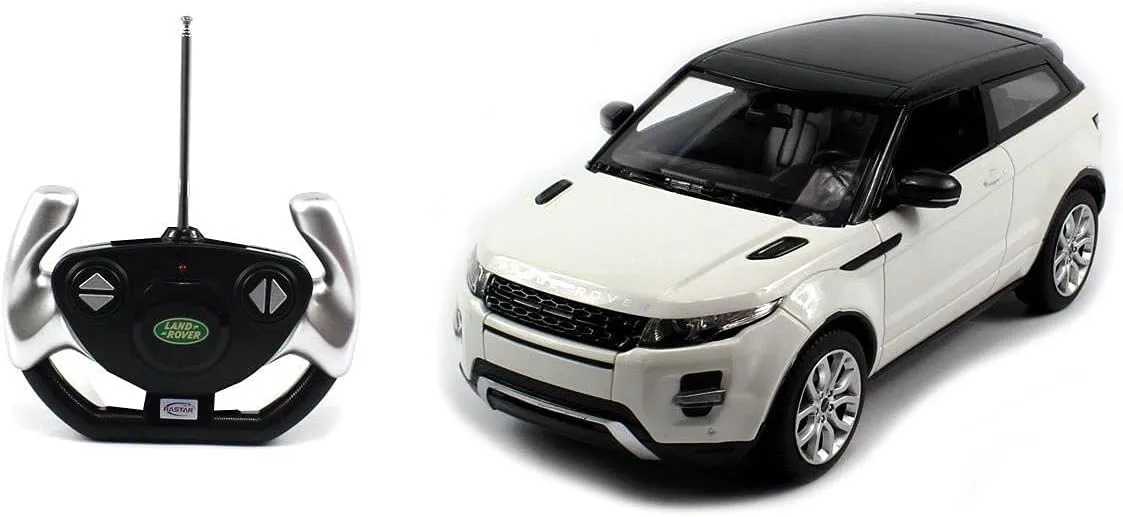 RASTAR Authorized 1:14 Land Rover Range Rover Evoque RC Toy Car with LED Lights (White)   Worldwide