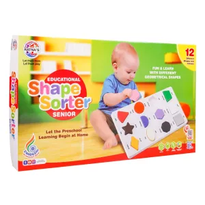 Ratna's Shape Sorting Toys - Shape sorter senior 12 Shapes and Colors