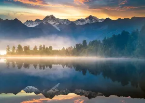 Ravensburger Lake Matheson, New Zealand 1000 Piece Jigsaw Puzzle for Adults | Unique, Pieces | Anti-Glare Surface | FSC Certified, Eco-Friendly | Amazon Exclusive