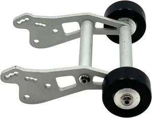 RC Car Accessories Compatible with Losi for Mini for LMT Adjustable Metal Wheelie Bar Anti Roll Wheel Aluminium 1/18 Rc Crawler Car Accessories Upgrade Parts(Silver)