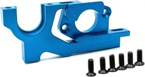 RC Car DIY Parts for WLtoys 104072 104001 104002 1/10 Metal Upgrade Adjustable Motor Bracket Remote Control Car Crawler Car Upgrade Spare Parts(Blue)