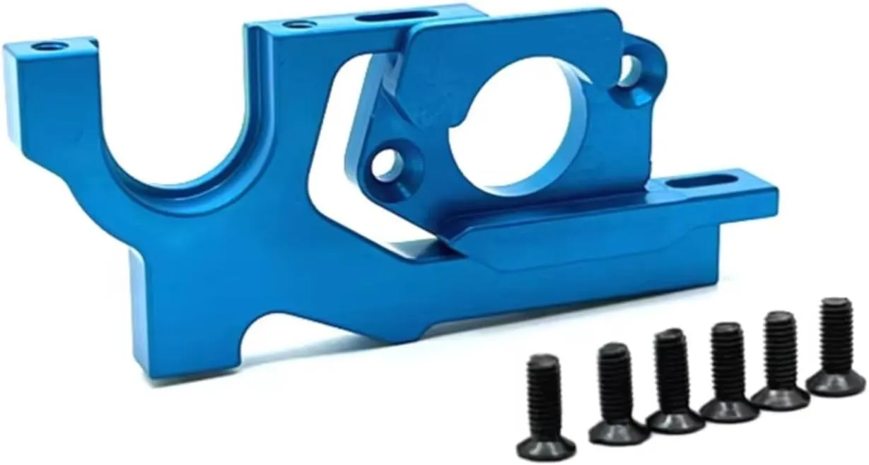 RC Car DIY Parts for WLtoys 104072 104001 104002 1/10 Metal Upgrade Adjustable Motor Bracket Remote Control Car Crawler Car Upgrade Spare Parts(Blue)