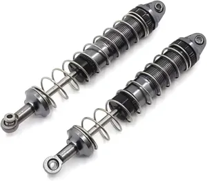 RC Car DIY Parts for WLtoys 12427 12428-A B 12429 12423 FY01 FY02 FY03 1/12 Metal Modified Hydraulic Rear Shock Absorber RC Car Upgrade Parts(Gray)