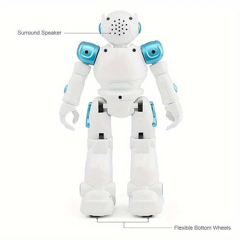 RC Robot Toys for Kids - Remote Control Gesture-Sensing, Programmable Dancing, Walking, Singing Intelligent Robot, Rechargeable, for 8  Years
