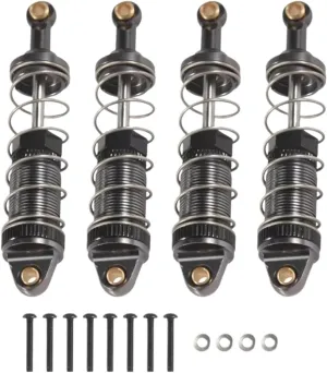 Rc Shock Absorber For Mn Mn86 Mn86S Mn86K Mn86KS G500 1/12 4pcs Adjustable Oil All Metal Shock Absorbers Damper RC Car Upgrades Parts Accessories Replacement