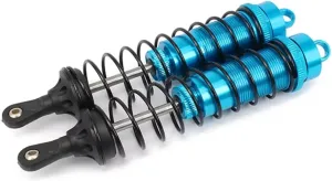 Rc Shock Absorber For Tamiya For Redcat For HPI For HSP 1/8 2PCS Adjustable 140mm Aluminum Shock Absorber Damper Rc Car Parts And Accessories Upgrade Replacement(Blue)