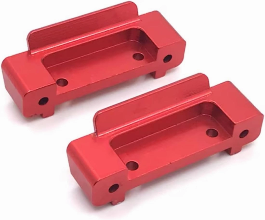 RC Car DIY Parts for WLtoys 184011 A949 A959 A969 A979 K929 Metal Refit Front and Rear Lower for Swing Arm Fixtures Guard Bar RC Car Upgrade Parts(Red)