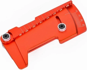 RC Car Parts for Yokomo for Hsp for Tamiya for MST 1/10 1/12 Adjustable Ruler Wheel Hub Balance Ruler Camber 15° Tools RC Model Car Drift for Racing Tools(Red)