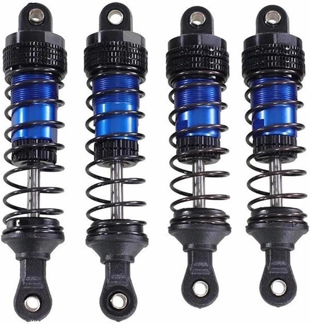 RC Parts for Wltoys 144001 144002 144010 124007 124008 124016 124017 124018 124019 Metal Shock Absorber Oil Damper RC Car Upgrade Parts Accessories(Natural,Set)