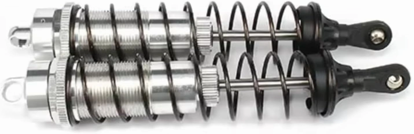 Rc Shock Absorber For Hpi 1/8 Aluminum Adjustable RC Shock Absorber Damper 140mm Rc Car For Buggy Truck Crawler Accessories Upgrades Parts Replacement Use(Silver)