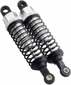 Rc Shock Absorber For Hsp For Losi 1/16 Oil Adjustable 70mm Long Alloy Aluminum Shock Absorber Damper Rc Car For Buggy Truck Upgraded Parts Replacement Use(Silver)