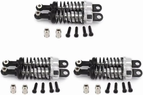 Rc Shock Absorber For Wltoys A959 A969 A979 For Hpi For Hsp For Traxxas 1/18 6Pcs Oil Adjustable 65Mm Shock Absorber Damper For Silver Rc Car Parts Replacement