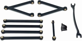 Rc Special Connecting Rod for FMS FCX24M D90 D110 1/24 Metal Pull Rod RC Car Trucks and Off-Road Tracked Vehicles Parts and Accessories Upgrades Replacement and Use(Black)