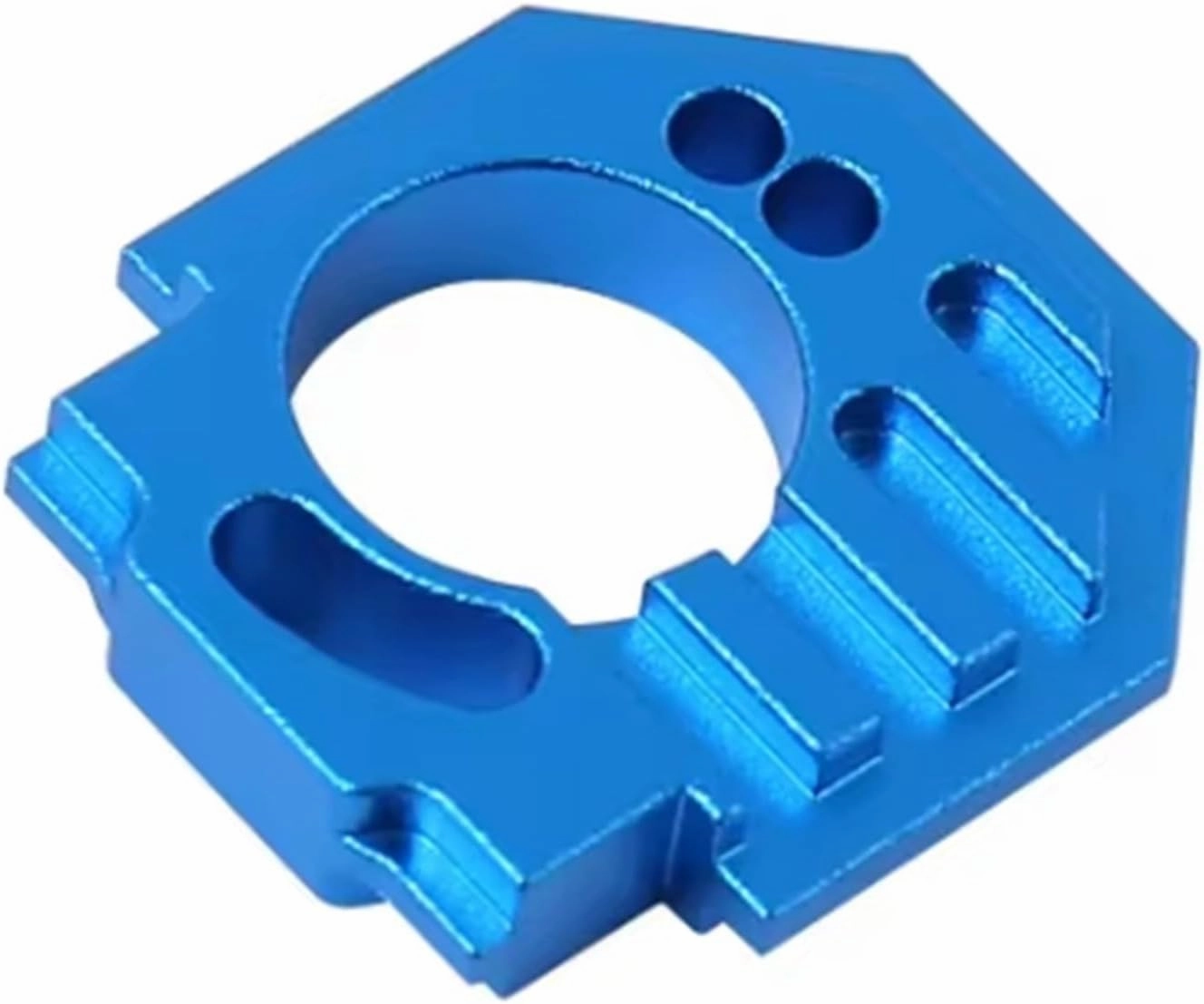 RC Upgrade Accessory Compatible with Arrma for Granite for Grom 1/18 RC Cars Upgrade Parts Accessories Metal Heatsink Adjustable Motor Mount(Blue)