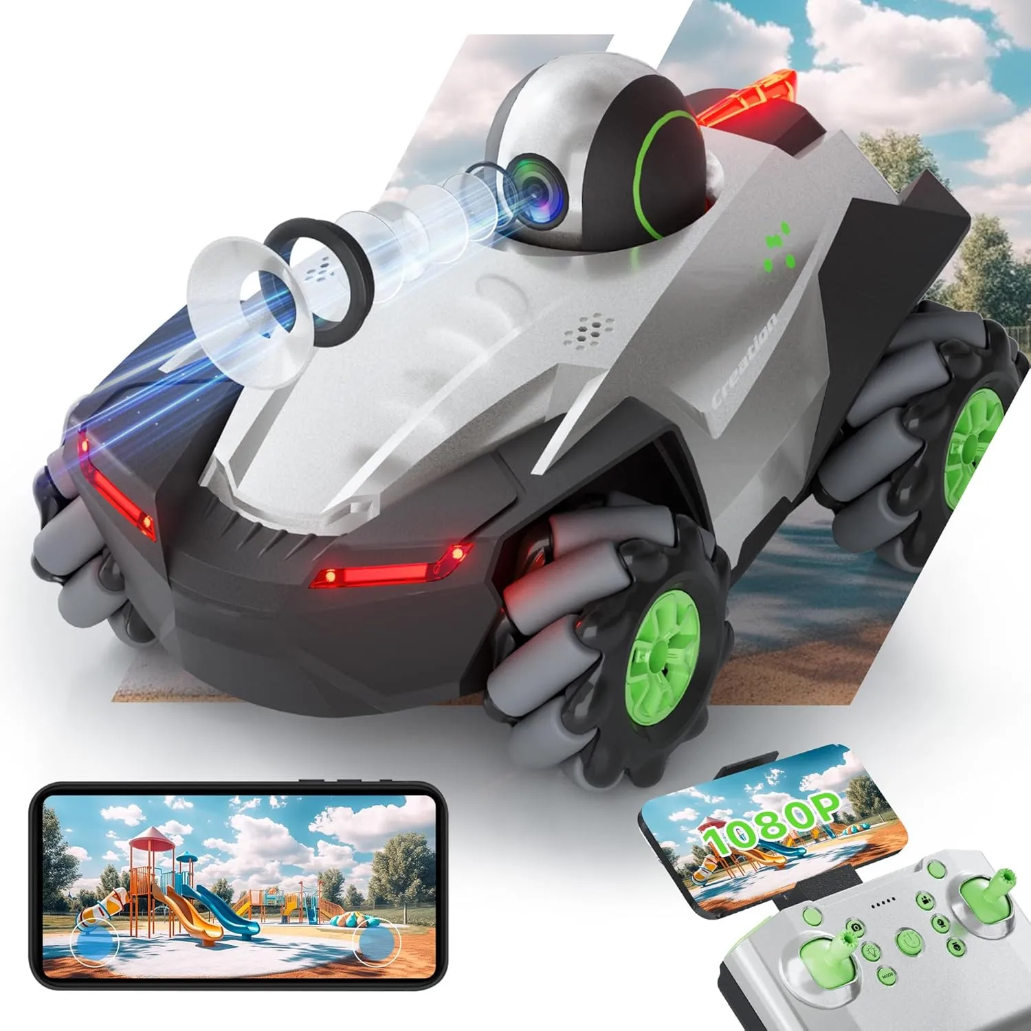 Remote Control Car with Camera for Kids,RC Car with 5G FPV 1080P HD Camera, FPV Car Toys 2 Batteries for 60 Mins Play, Gifts for Kids Boys Girls