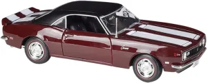 Resin Car Vehicle Model 1 18 Fit for Chevrolet 1968 Camaro Z28 Diecast Alloy Car Model Static Display Classic Vehicle Boy Toys Festive Deluxe Gift (Color : A)