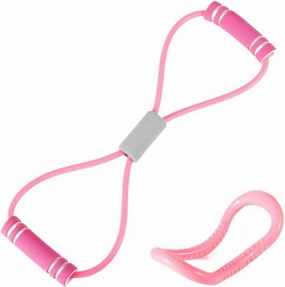 Resistance Bands, Pilates Circle,Figure 8 Exercise Bands 8 Shaped Resistance Bands for Arms, Chest Expander, Yoga Gym Fitness Pulling Rope