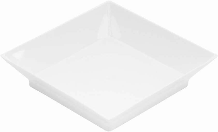Restaurantware 2.5 x 2.5 Inch Mini Tasting Plates 100 Disposable Square Plastic Plates - Durable Stylish White Plastic Hors D'oeuvre Serving Plates For Desserts Or Appetizers At Parties