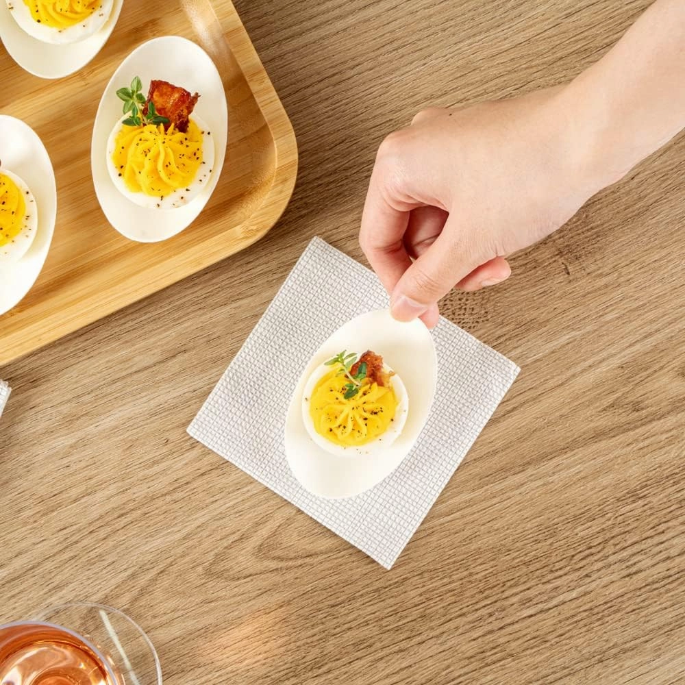 Restaurantware Pulp Safe No PFAS Added 3.2 x 2.1 Inch Tasting Dishes 100 Disposable Dishes - Home Compostable Microwavable And Freezable White Bagasse Food Dishes Egg Shape For Appetizers