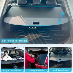 Retractable Cargo Cover Compatible with Outback 2015 2016 2017 2018 2019 Accessories, Trunk Cover Retractable Anti-Peeping Luggage Privacy Security Shield Shade Cover(Only for Power Liftgate)