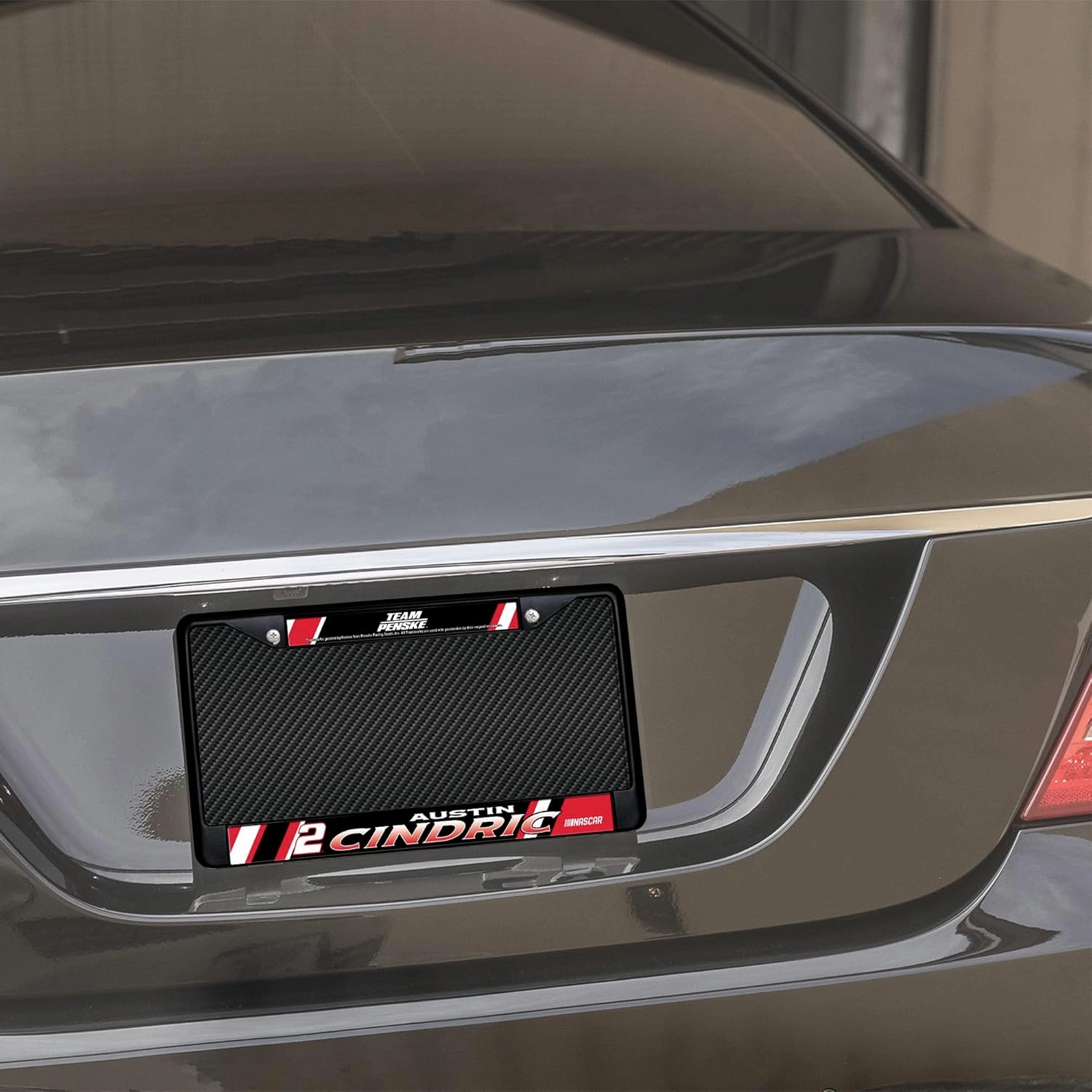 Rico Industries NASCAR Racing Pick Your Driver Black Chrome Frame with Decal Inserts 12" x 6" Car/Truck Auto Accessory