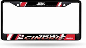 Rico Industries NASCAR Racing Pick Your Driver Black Chrome Frame with Decal Inserts 12" x 6" Car/Truck Auto Accessory