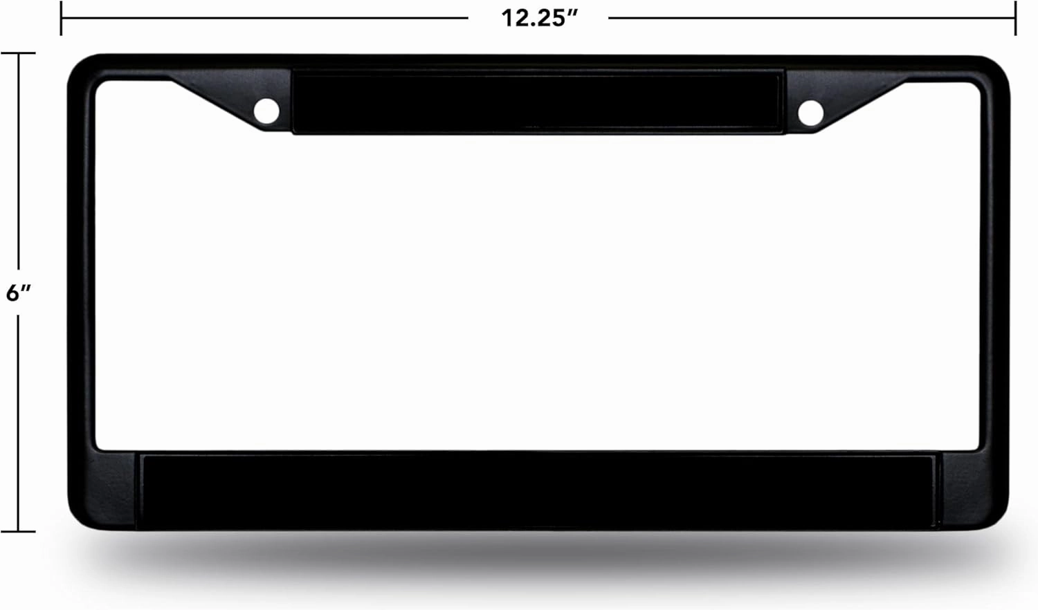 Rico Industries NBA Basketball Standard Black Chrome Frame with Decal Inserts 12" x 6" Car/Truck Auto Accessory