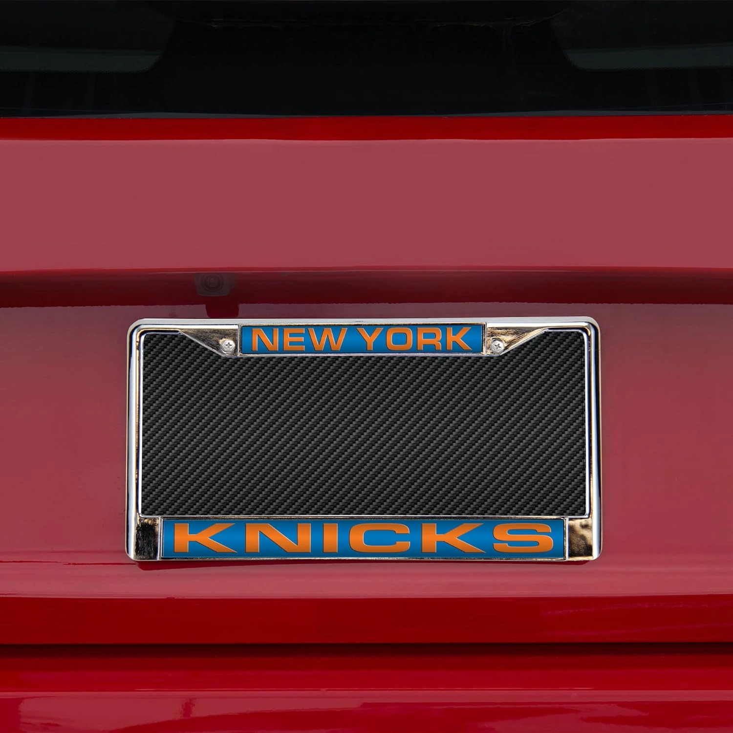 Rico Industries NBA Unisex-Adult Laser Cut Inlaid Standard Chrome License Plate Frame