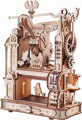 ROKR 3D Puzzle for Adults, Wooden Puzzles Classic Printing Press Model Building Kits, DIY Wood Crafts Cool Toys for Birthday, STEM Hobbies for Women Men (LK602)