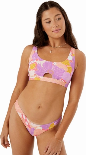 Roxy Women's Standard Ribbed Love Cheeky Mini High Leg Bikini Bottom
