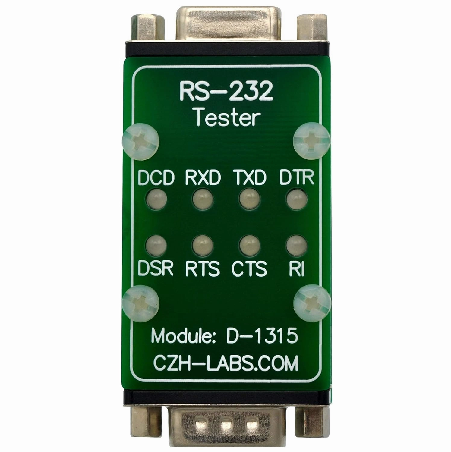 RS232 LED Link Tester Module, DB9 Male to DB9 Female.