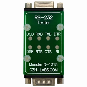 RS232 LED Link Tester Module, DB9 Male to DB9 Female.
