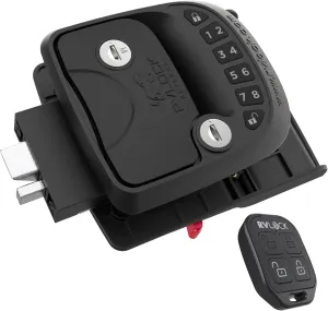 RVLOCK Compact RV Lock Keyless Entry with Remote, Secure Camper Latch Replacement, Durable RV Door Lock Replacement for Trailers with Patented Security Technology