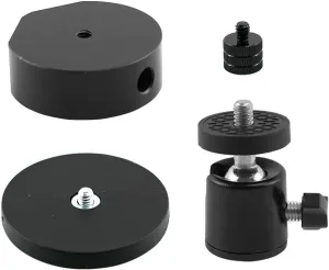 RYANSTAR RACING Starlink Mini Magnetic Mount - Adjustable Angle Car Roof and Dashboard Mount - Aluminum Alloy Tripod Adapter - Temporary Magnetic Fixation - Supports 37lb Weight（Black）