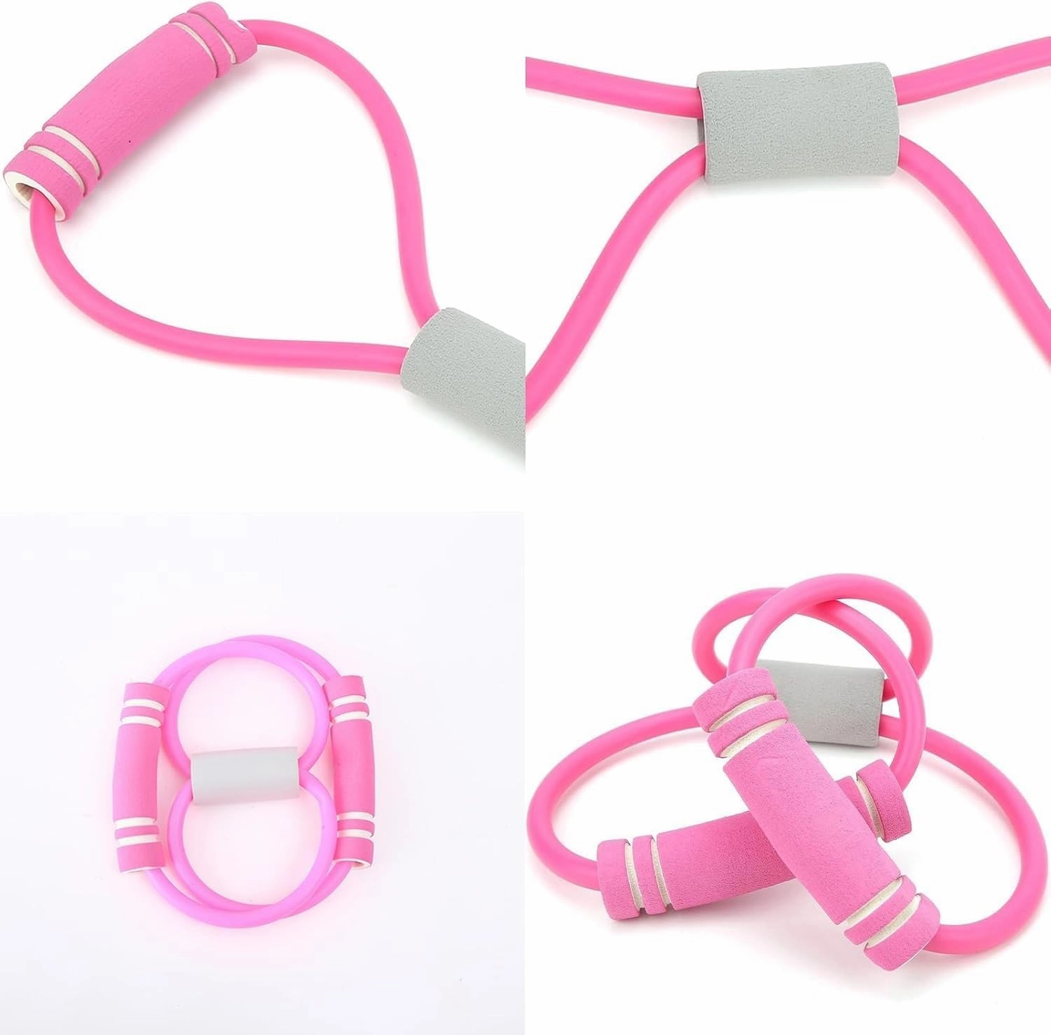 Saludea Resistance Band, Saludea Figure 8 Resistance Band with Handles, for Back and Shoulder Stretch Women & Men