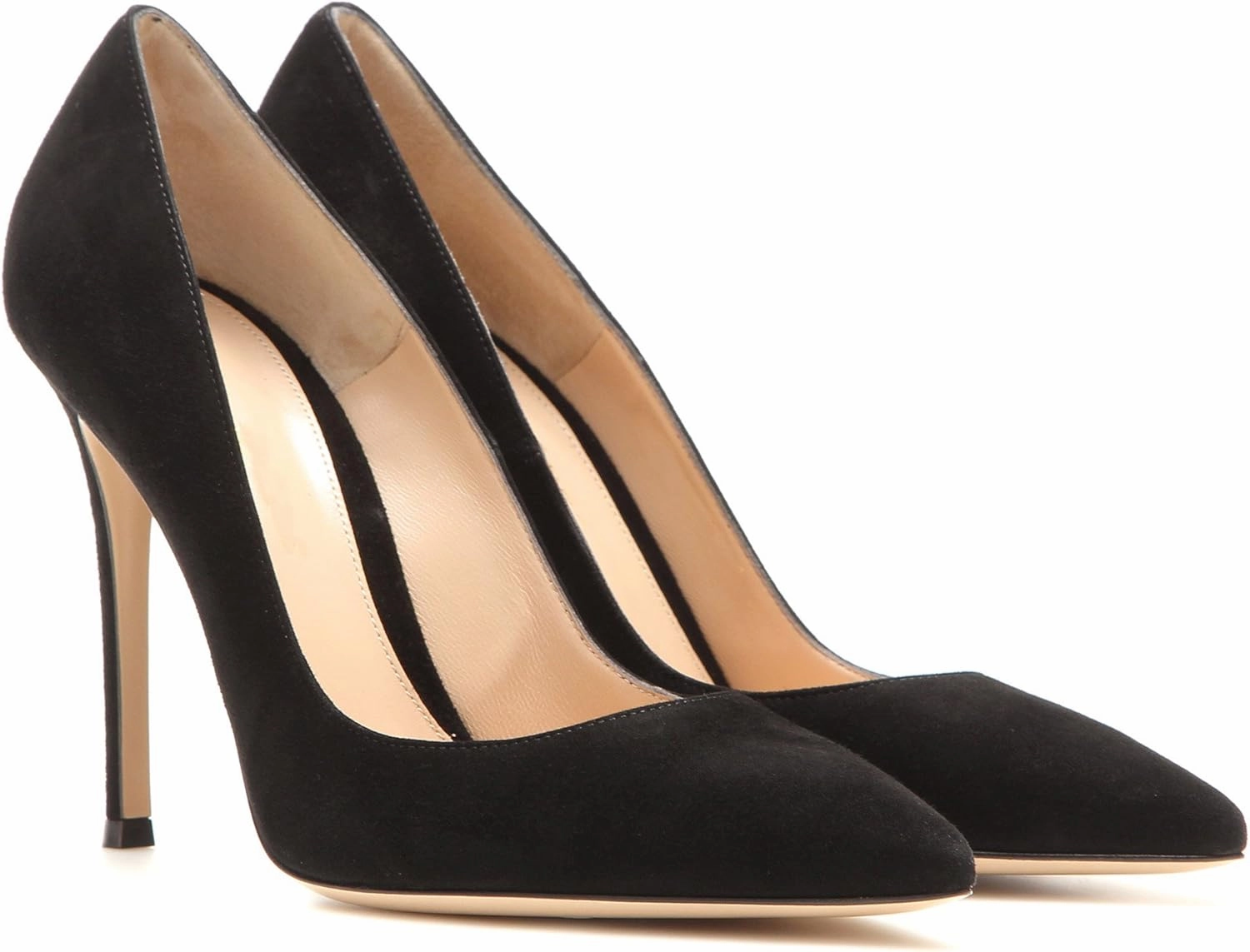 SAMMITOP Women's 100mm High Heel Pumps Slip-on Pointed Toe Sexy Dress Shoes