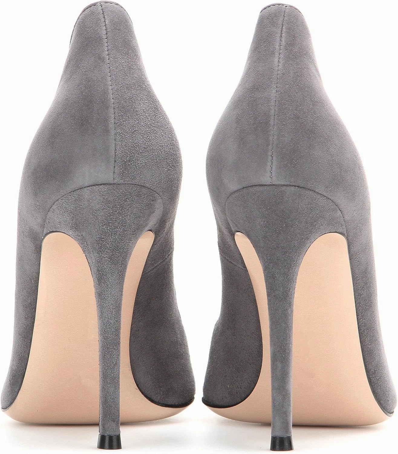 SAMMITOP Women's 100mm High Heel Pumps Slip-on Pointed Toe Sexy Dress Shoes