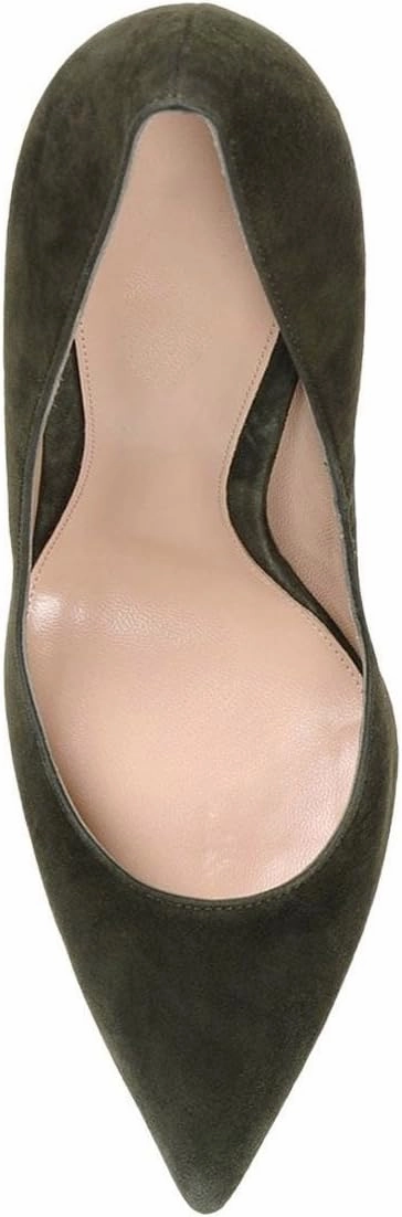 SAMMITOP Women's 100mm High Heel Pumps Slip-on Pointed Toe Sexy Dress Shoes